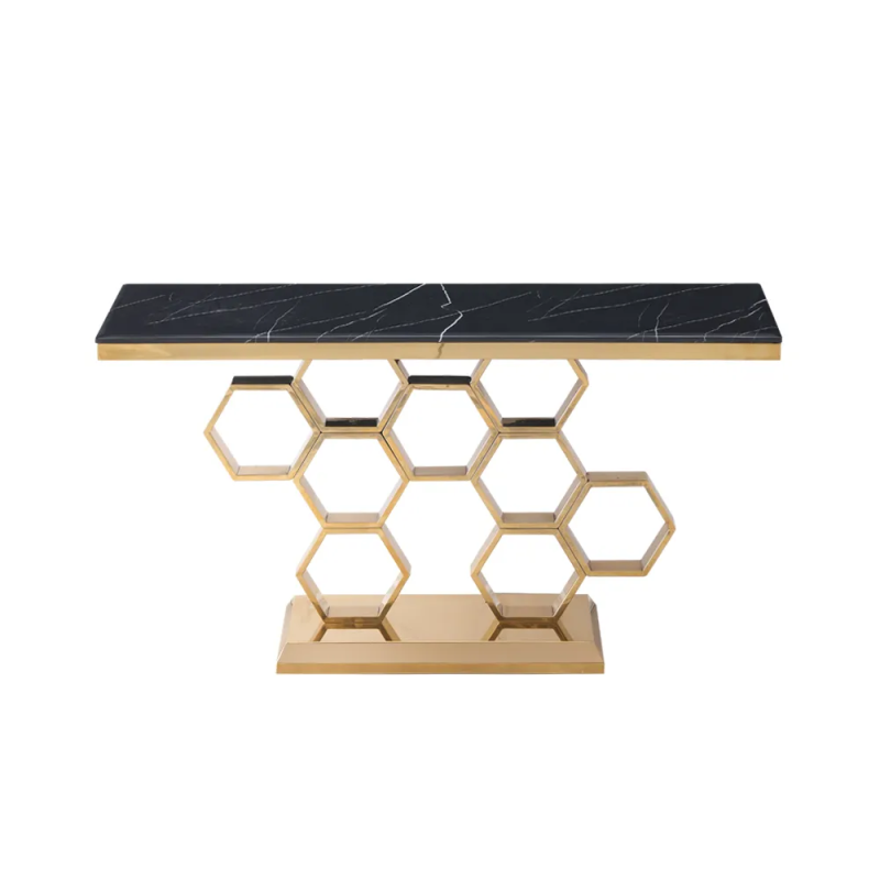 Modern Console Table in Living Room – Chic and Functional Luxury Furniture Piece