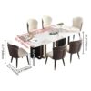 Modern Luxury Stainless Steel Dining Table