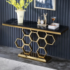 Modern Console Table for Entryway – Stylish Stainless-Steel Design