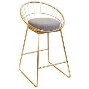 Scandi style wire bar stool with sleek metal frame and minimalist design