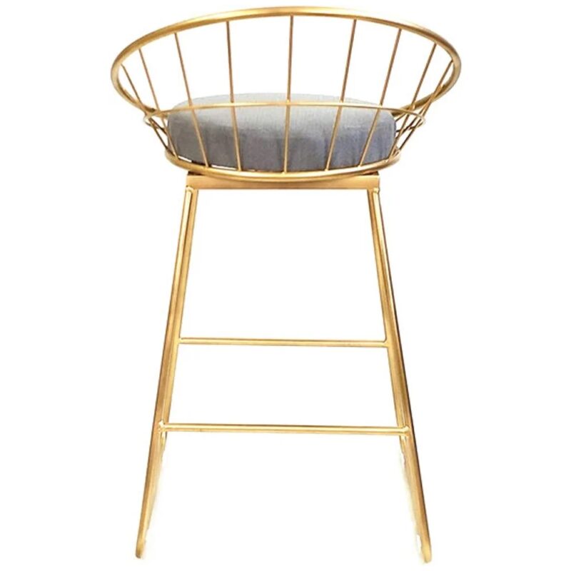 Scandi style wire bar stool with sleek metal frame and minimalist design