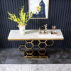 Angled View of Modern Console Table – Sleek, Minimalist Design for Modern Living Rooms