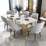 Modern 6-Seater Dining Table with Chairs – Premium Quality and Affordable