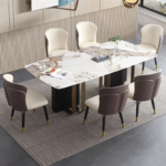 Modern Luxury Stainless Steel Dining Table