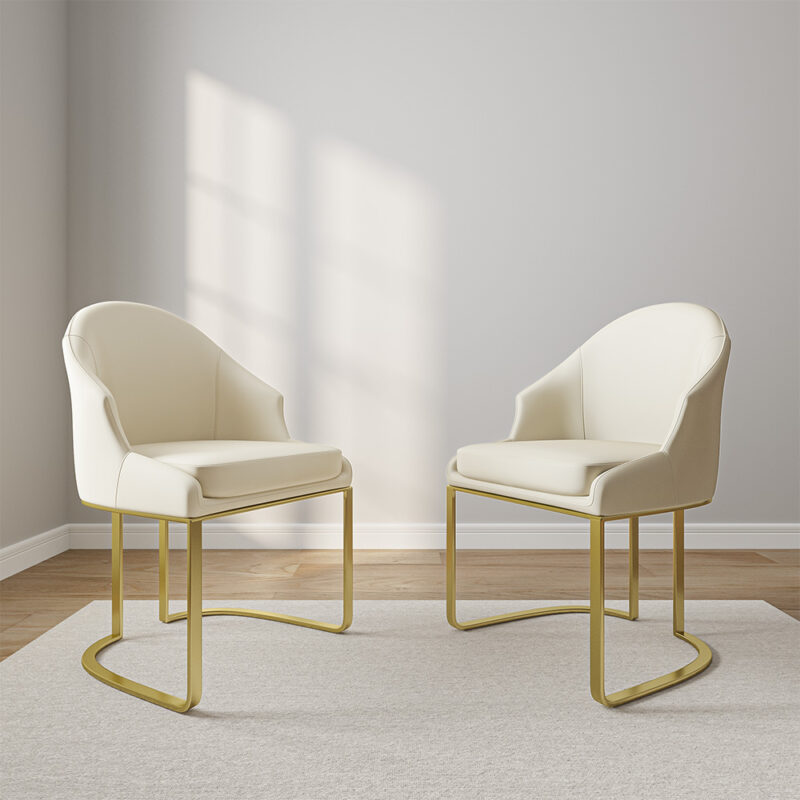 Elegant Luxe Dining Chairs with modern design and premium upholstery