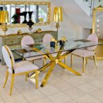 Modern Luxury Dining Table in Stainless Steel