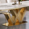 Modern Dining Table Set in SS PVD