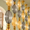Aurelia Luxe crystal glass suspended room divider for luxury living room