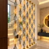 Aurelia Luxe crystal glass suspended room divider for luxury living room