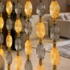 Aurelia Luxe crystal glass suspended room divider for luxury living room