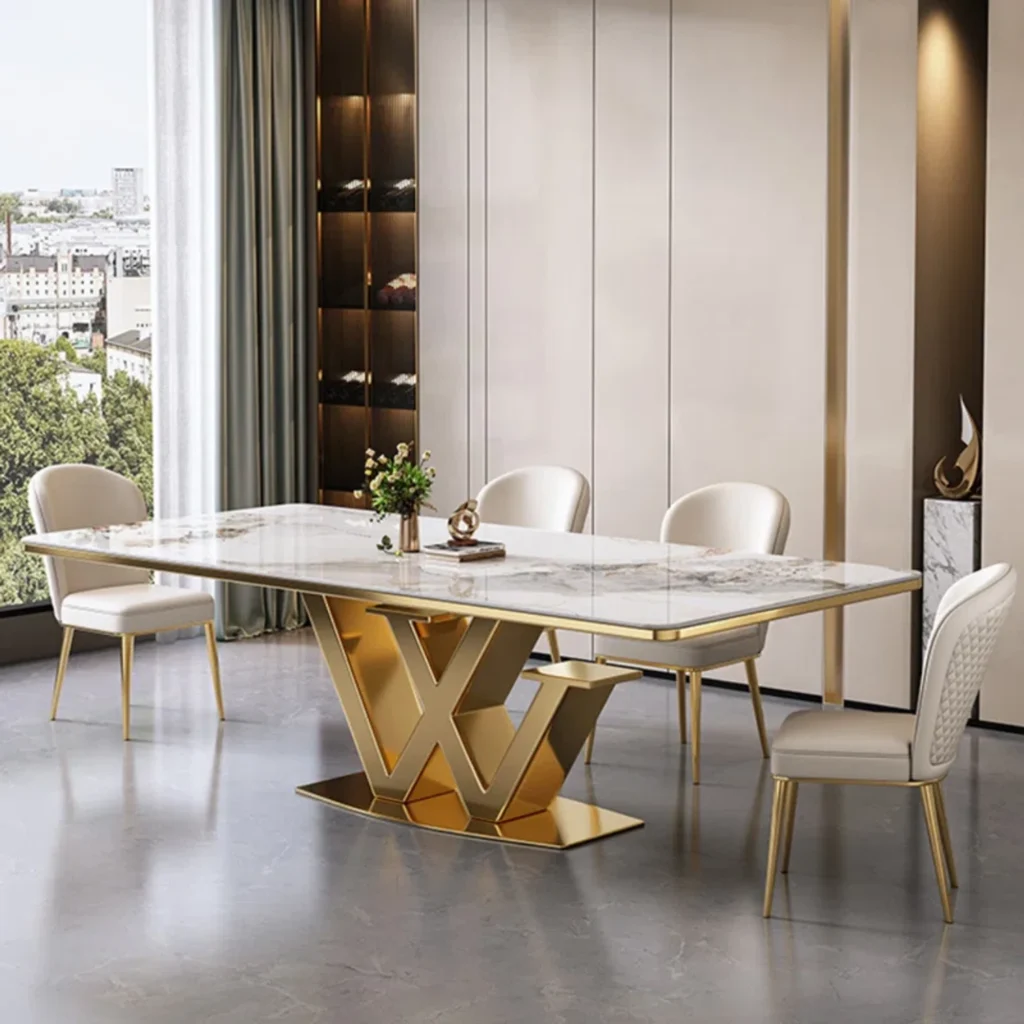 Modern dining table for luxury home interior