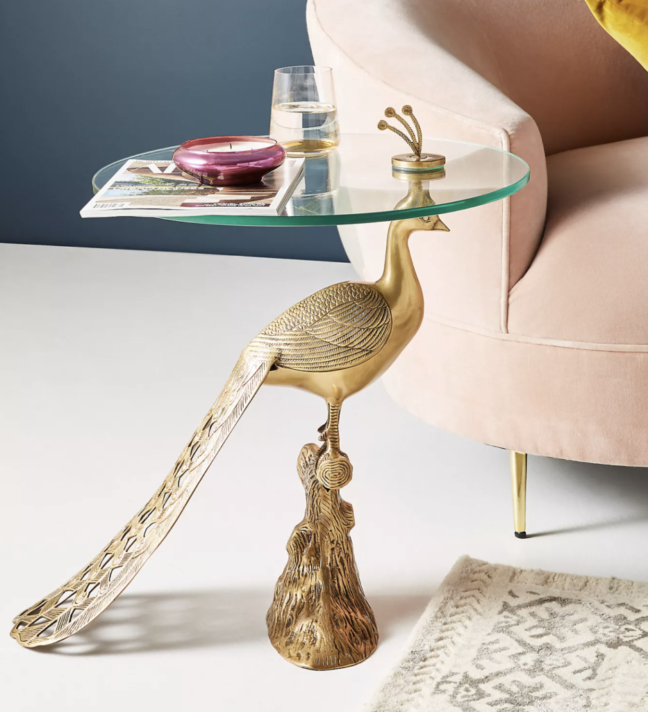 Modern luxury side table design for living room