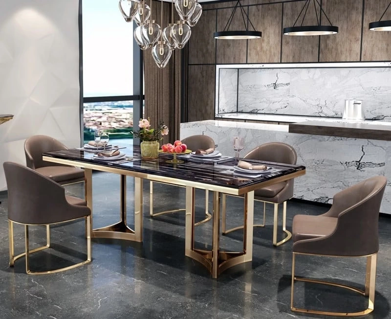 Modern dining table for luxury home interior