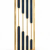Aurelia blue and gold PVD partition with staggered blue inserts