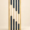 Aurelia blue and gold PVD partition with staggered blue inserts