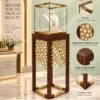 Aurelia Luxe necklace display showcase with wood pedestal
