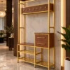 Avira Luxe shoe rack with drawers, hooks, bench and open shoe storage