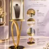 Celestia Luxe necklace display showcase with LED lighting