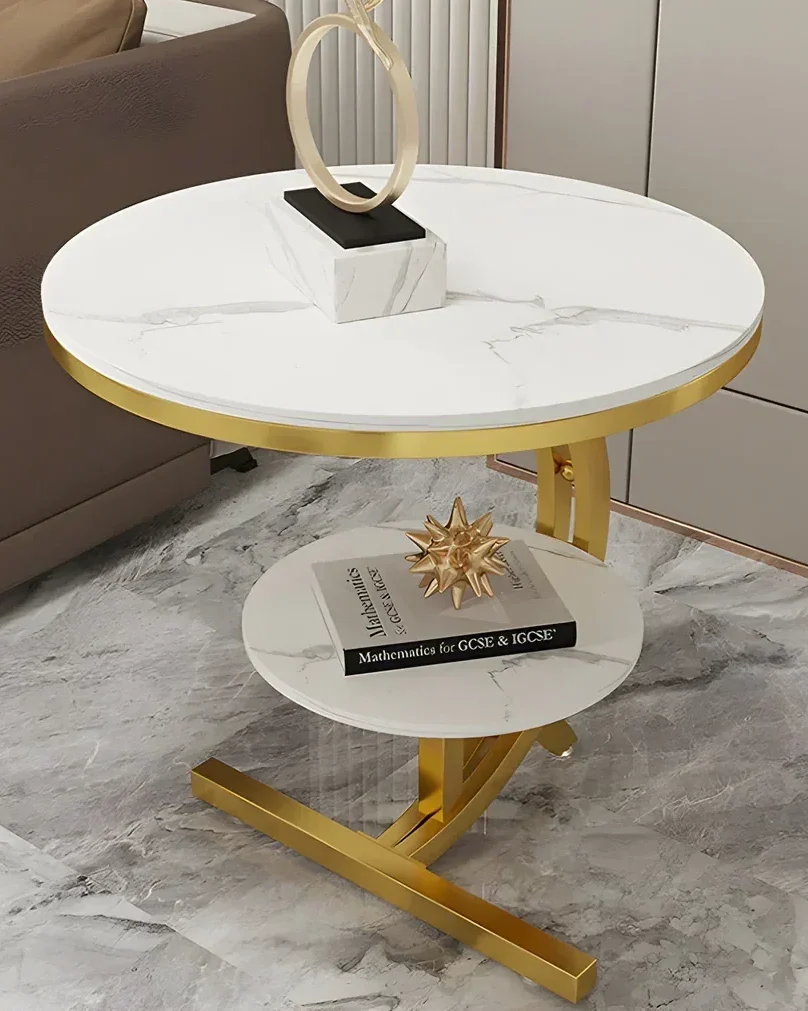 Luxury marble side table for modern living room