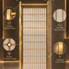 Linea Diamond vertical premix glass partition with Gold PVD detailing