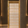 Linea Diamond vertical premix glass partition with Gold PVD detailing