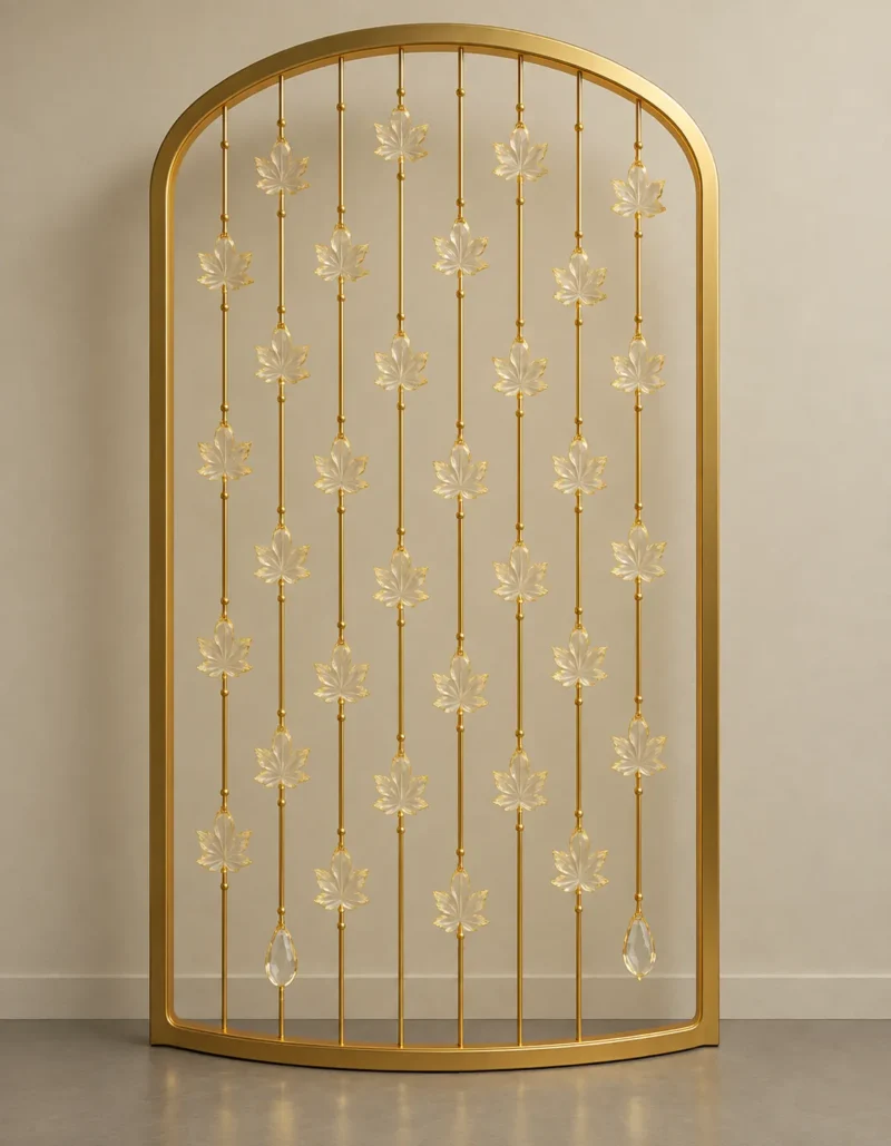 Maple Leaf Luxe leaf design premix glass partition