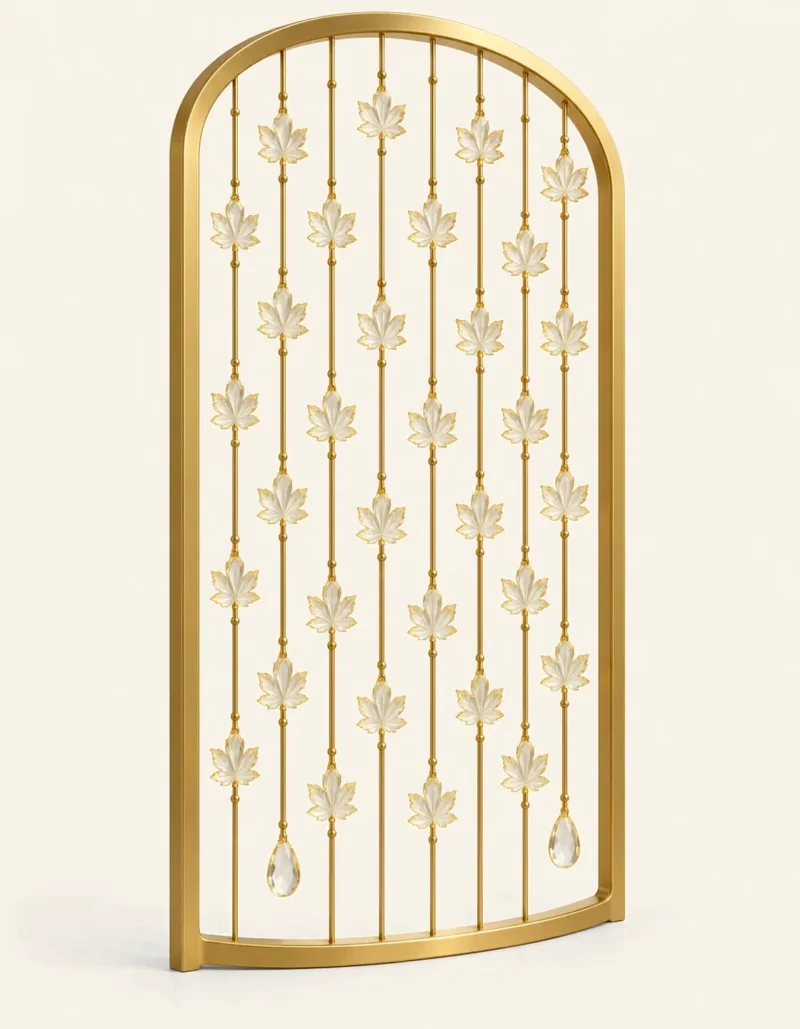 Maple Leaf Luxe leaf design premix glass partition