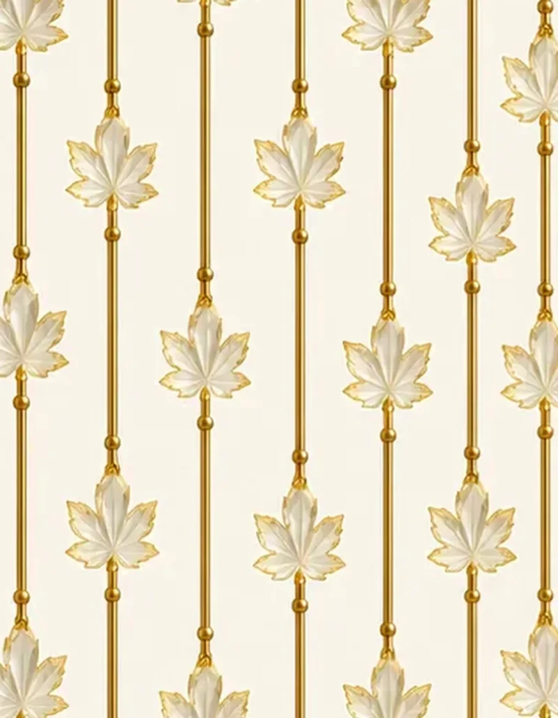 Maple Leaf Luxe leaf design premix glass partition