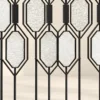 Onyx Geo geometric premix glass partition with black frame