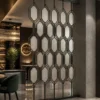 Onyx Geo geometric premix glass partition with black frame