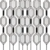 Onyx Geo geometric premix glass partition with black frame