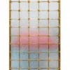 Stella Grid premix glass partition with Gold PVD frame