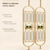 Verde Arc PVD partition with planter and gold frame