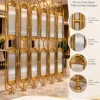 Arcelle Deco fluted glass partition showing stainless steel frame glass and floor-to-ceiling design