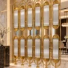 Arcelle Deco fluted glass partition between living and dining areas