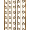 Quatrella Luxe quatrefoil premix glas partition with gold stainless steel frame
