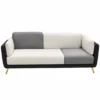 Monvera modern two tone sofa front view on white background