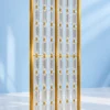 Angled studio view of Virella Link Luxe gold Premix Glas room partition